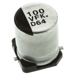 Panasonic 100μF Aluminium Electrolytic Capacitor 35V dc, Surface Mount - EEEFK1V101AP