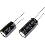 Panasonic 1000μF Aluminium Electrolytic Capacitor 25V dc, Radial, Through Hole - EEUFP1E102