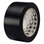 3M Black Polyvinyl Chloride Tape, 50mm x 33m