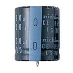 Nichicon 2200μF Aluminium Electrolytic Capacitor 100V dc, Snap-In - LLS2A222MELB
