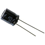 Panasonic 1500μF Aluminium Electrolytic Capacitor 6.3V dc, Radial, Through Hole - EEUFS0J152LB