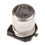Nippon Chemi-Con 1μF Aluminium Electrolytic Capacitor 50V dc, Surface Mount - EMVE500ADA1R0MD55G