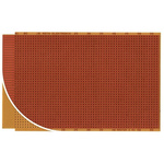 RE523-HP, Single Sided 37-Way Edge Eurocard PCB FR2 With 37 x 57 1mm Holes, 2.54 x 2.54mm Pitch, 160 x 100 x 1.5mm