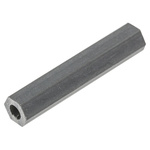 HS 4 8, 25.4mm High CPVC Hex Spacer 4.8mm Wide, with 2.6mm Bore Diameter for M2.5, No.4 Screw