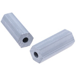HS 8 8, 25.4mm High CPVC Hex Spacer 9.5mm Wide, with 3.6mm Bore Diameter for M4, No.8 Screw