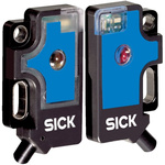 Sick Through Beam Photoelectric Sensor, Rectangular Sensor, 0.5 m Detection Range