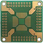 QFP-64, 64 Way Double Sided Extender Board Adapter Converter Board FR4 40.64 x 40.64 x 1mm