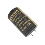 KEMET 220μF Electrolytic Capacitor 250V dc, Snap-In - ALC80A221BB250