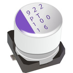 Panasonic 100μF Conductive Polymer Aluminium Solid Capacitor 25V dc, Surface Mount - 25SVPT100M