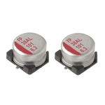 Nichicon 220μF Conductive Polymer Aluminium Solid Electrolytic Capacitor 6.3V dc, Surface Mount - RSL0J221MCN1GB