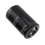 EPCOS 10000μF Aluminium Electrolytic Capacitor 50V dc, Snap-In - B41252A6109M000