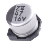 Nichicon 47μF Aluminium Electrolytic Capacitor 16V dc, Surface Mount - UWX1C470MCL1GB