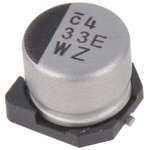 Nichicon 33μF Aluminium Electrolytic Capacitor 25V dc, Surface Mount - UWZ1E330MCL1GB