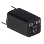 RS PRO Polystyrene Film Capacitor, 63V dc, ±1%, 1nF, Through Hole