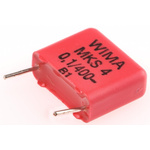 WIMA MKS4 Polyester Film Capacitor, 200 V ac, 400 V dc, ±10%, 100nF, Through Hole