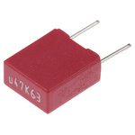 WIMA MKS2 Polyester Film Capacitor, 40 V ac, 63 V dc, ±10%, 470nF, Through Hole