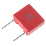 WIMA MKS2 Polyester Film Capacitor, 63 V ac, 100 V dc, ±10%, 22nF, Through Hole