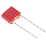 WIMA MKS2 Polyester Film Capacitor, 63 V ac, 100 V dc, ±10%, 100nF, Through Hole