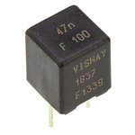 Vishay 47nF Polypropylene Capacitor PP 63 V ac, 100 V dc ±1% Tolerance Through Hole MKP 1837 Series