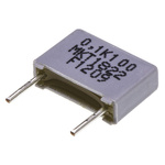 Vishay MKT 1822 Polyester Film Capacitor, 63 V ac, 100 V dc, ±10%, 100nF, Through Hole