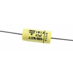 Vishay MKT 1813 Metallised Polyester Film Capacitor, 200 V ac, 400 V dc, ±10%, 47nF, Through Hole
