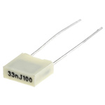 KEMET R82 Polyester Film Capacitor, 63 V ac, 100 V dc, ±5%, 33nF, Through Hole