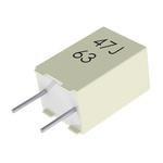 KEMET R82 Polyester Film Capacitor, 140 V ac, 250 V dc, ±5%, 220nF, Through Hole