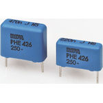 KEMET PHE426 Metallised Polypropylene Film Capacitor, 200 V ac, 400 V dc, ±5%, 2.2μF, Through Hole