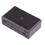 Panasonic ECQUA Polypropylene Film Capacitor, 275V ac, ±20%, 470nF, Through Hole