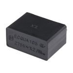 Panasonic ECQUA Polypropylene Film Capacitor, 275V ac, ±10%, 1μF, Through Hole