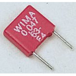 WIMA MKS2 Polyester Film Capacitor, 63 V ac, 100 V dc, ±10%, 150nF, Through Hole