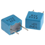 KEMET PFR510 Polypropylene Film Capacitor, 40 V ac, 63 V dc, ±5%, 10nF, Through Hole