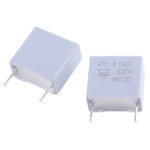 Vishay MKT 372, MKT372 Polyester Film Capacitor, 250 V ac, 630 V dc, ±10%, 47nF, Through Hole