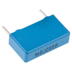 KEMET PHE448 Polypropylene Film Capacitor, 2 kV dc, 700 V ac, ±5%, 1nF, Through Hole