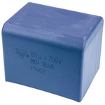 Vishay MKP1848 DC-Link Polypropylene Film Capacitor, 700V dc, ±5%, 80μF, Through Hole