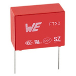 Wurth Elektronik WCAP-FTX2 Metallised Polypropylene Film Capacitor, 275V ac, ±10%, 220nF