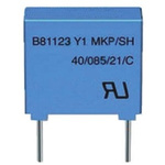 EPCOS B81123 Polypropylene Film Capacitor, 500V ac, ±20%, 5.6nF, Through Hole