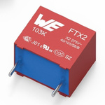 Wurth Elektronik WCAP-FTXX Film Capacitor, 310V ac, ±10%, 1μF, Through Hole
