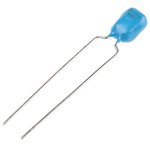 Murata 10μF Multilayer Ceramic Capacitor MLCC, 50V dc V, ±20% , Through Hole