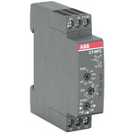 ABB Multi Function Timer Relay, Multifunction, 24 - 240 V ac 0.05 s - 100 h, Din Rail Mount, Snap-In Mount