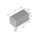 TDK 47nF Multilayer Ceramic Capacitor MLCC, 100V dc V, ±5% , SMD