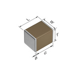 TDK 4.7μF Multilayer Ceramic Capacitor MLCC, 100V dc V, ±10% , SMD