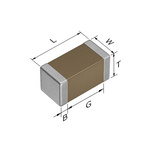 TDK 1nF Multilayer Ceramic Capacitor MLCC, 100V dc V, ±10% , SMD