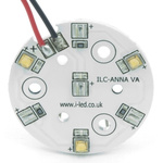 ILS ILC-ONA3-WMWH-SC211-WIR200., OSLON 80 PowerAnna Coin Circular LED Array, 3 White LED (3000K)