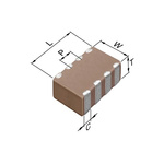 TDK 330nF Multilayer Ceramic Capacitor MLCC, 4V dc V, ±20% , SMD