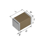 TDK 1μF Multilayer Ceramic Capacitor MLCC, 50V dc V, ±10% , SMD