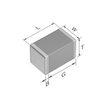 TDK 3.3nF Multilayer Ceramic Capacitor MLCC, 250V dc V, ±5% , SMD