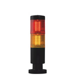 RS PRO Red/Amber Signal Tower, 24 V, 2 Light Elements, Screw Mount