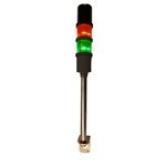 RS PRO Red/Green Signal Tower, Buzzer, 240 V ac, 2 Light Elements, Screw Mount