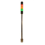 RS PRO Red/Green/Amber Signal Tower, Buzzer, 24 V ac/dc, 2 Light Elements, Screw Mount